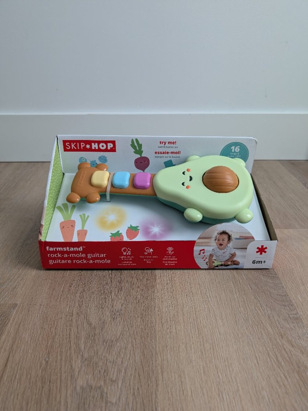 NWT - Skip Hop Baby Toy Guitar, Farmstand Grow & Play, Rock-A-Mole Guitar